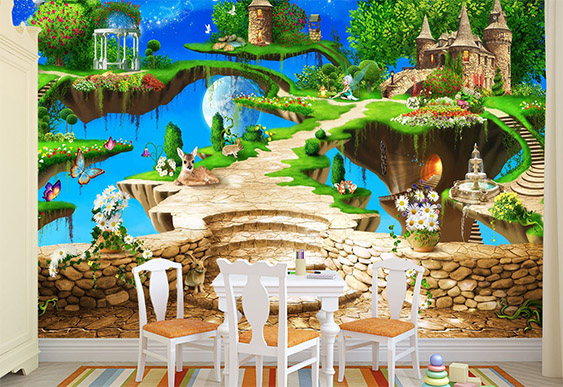 Fototapet la comandă - Castelul și natura