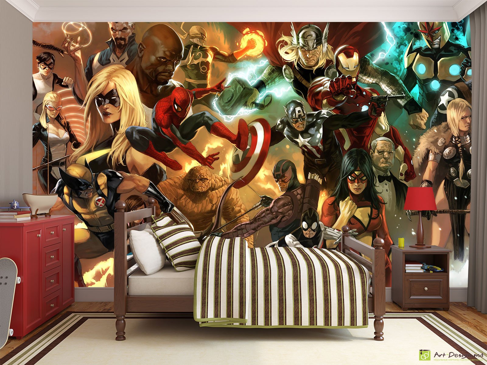 Fototapet la comandă - Toți super-eroii