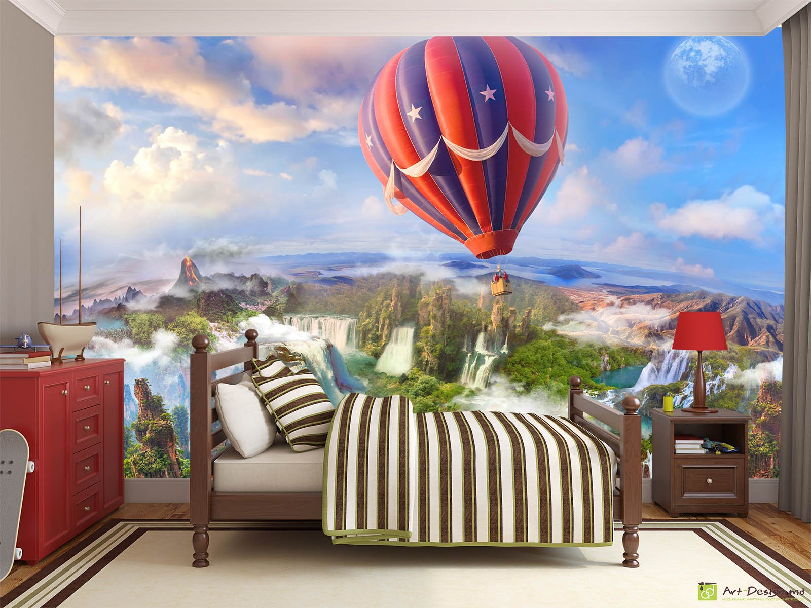 Fototapet la comandă - Balonul de aer in cer