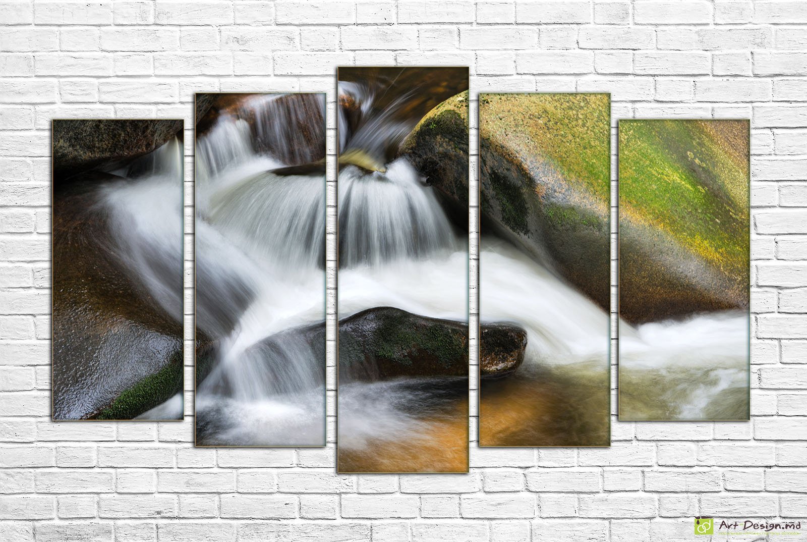 💧 Tablou modular „Cascadă de munte”