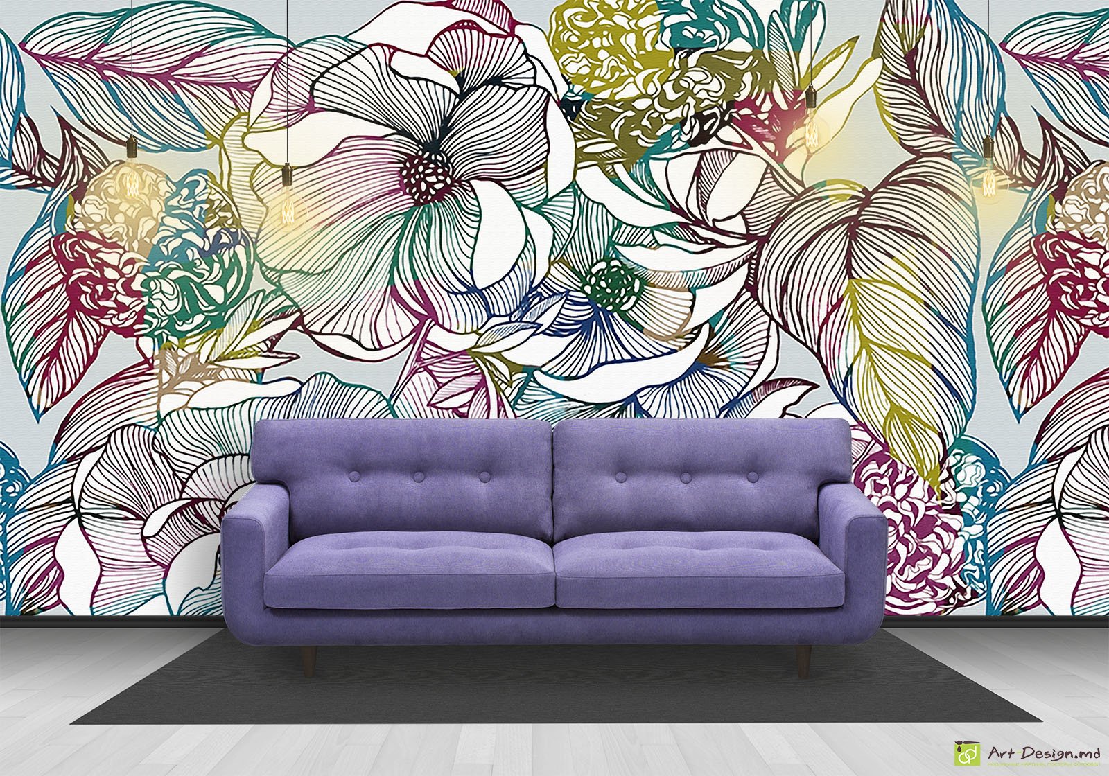 Fototapet la comanda - Flori, Аbstractiе