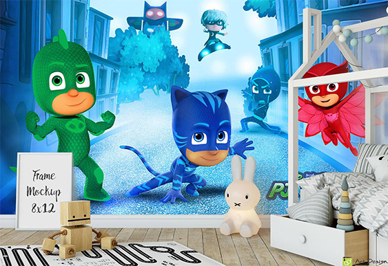 Fototapet pentru copii - Eroii în măști