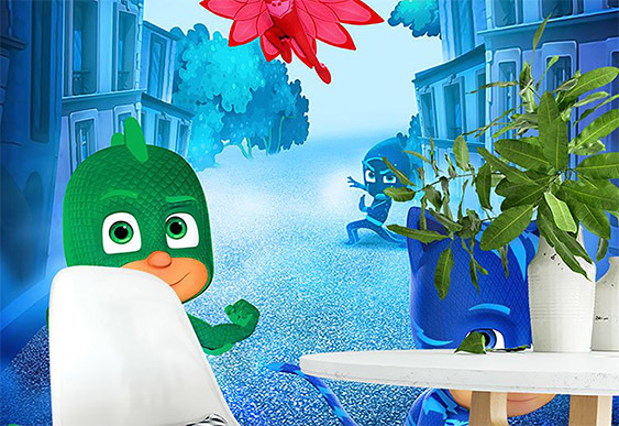 Fototapet pentru copii - Eroii în măști_2