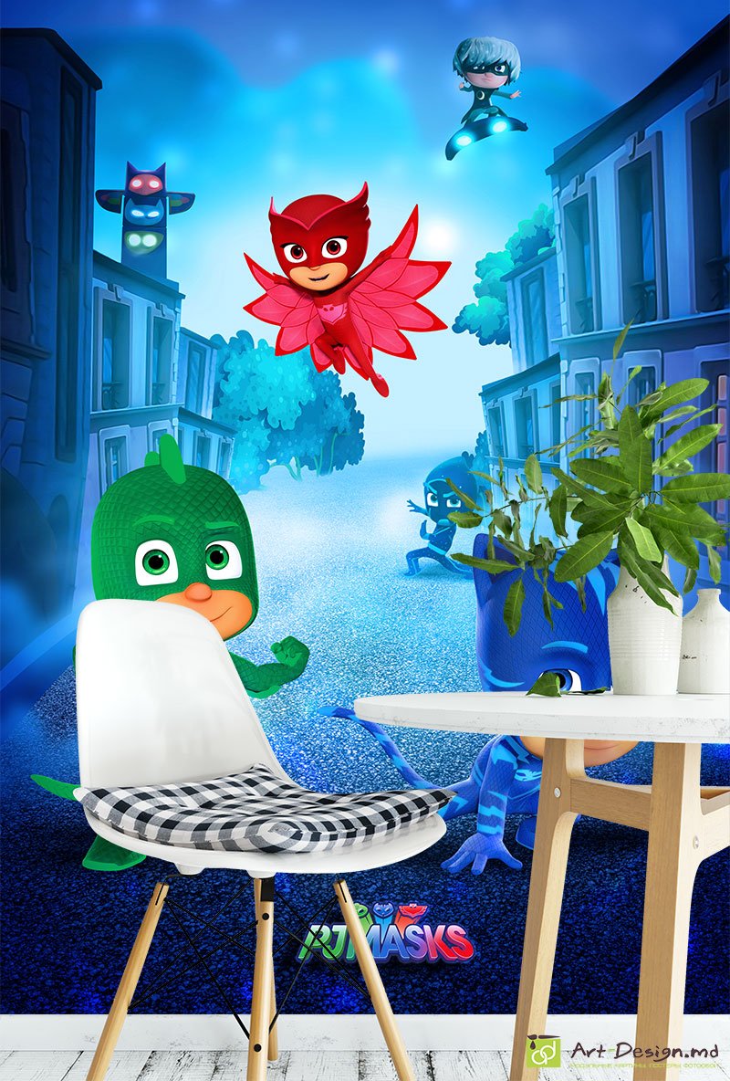 Fototapet pentru copii - Eroii în măști_2