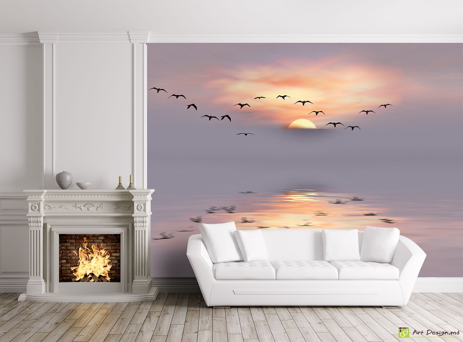 Fototapet la comanda - Marea, Apus de soare