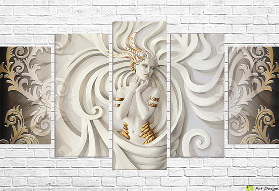 🎧 Tablou modular Fată în căști dansează pe muzica orașului