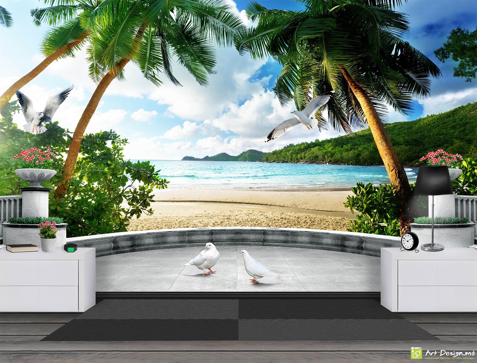 Fototapet la comanda - Vedere la mare, Natura