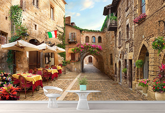 Fototapet fressco - Strada Italiei