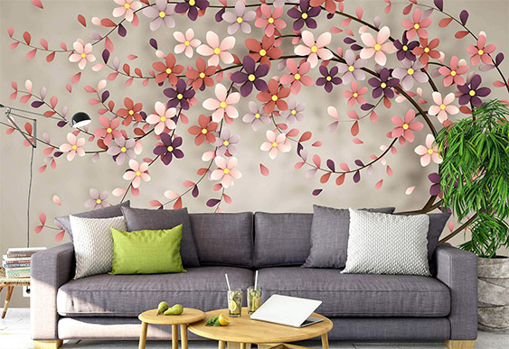 Fototapet la comanda - Pom de flori_2