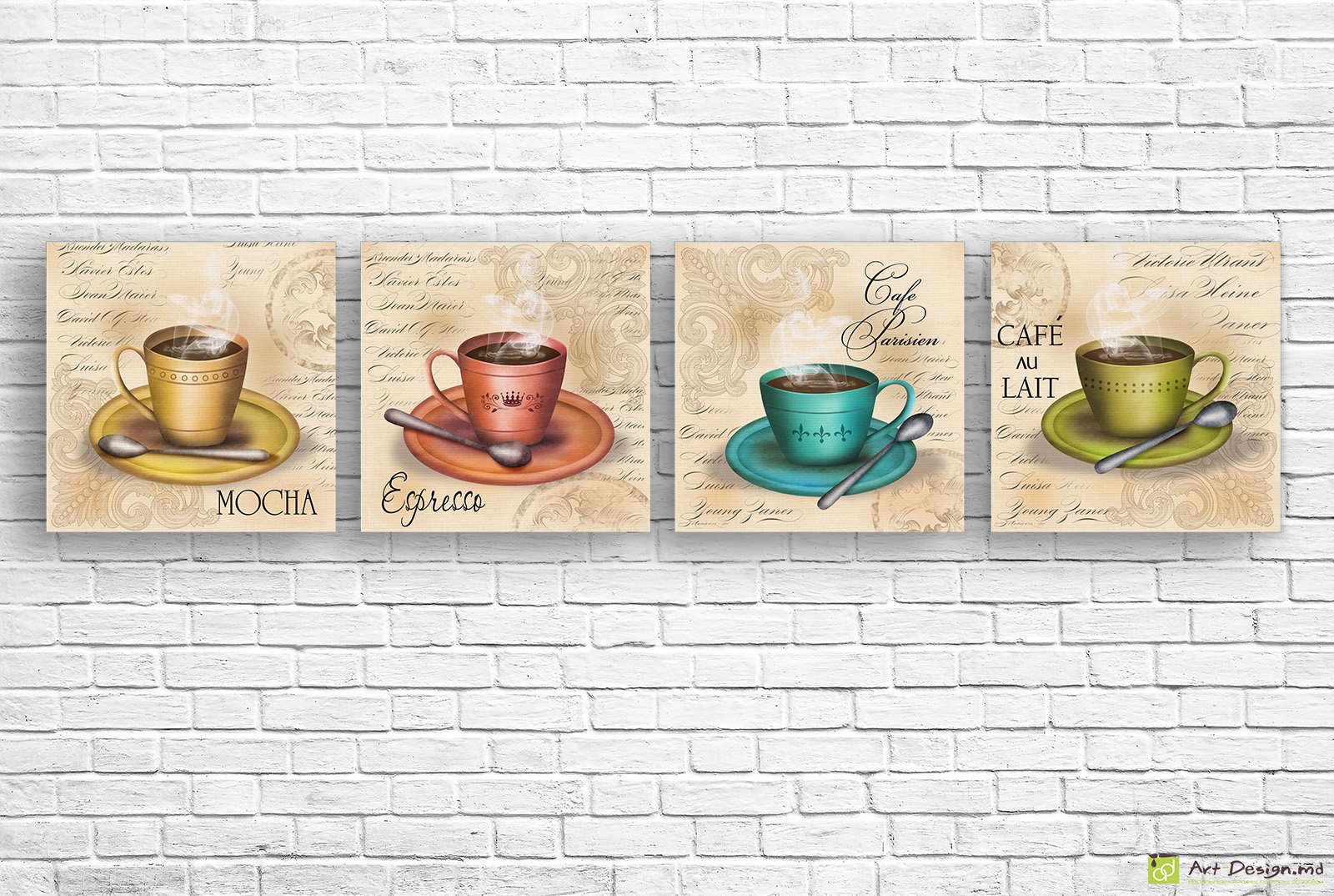 ☕ Модульная картина «Кофейное меню»