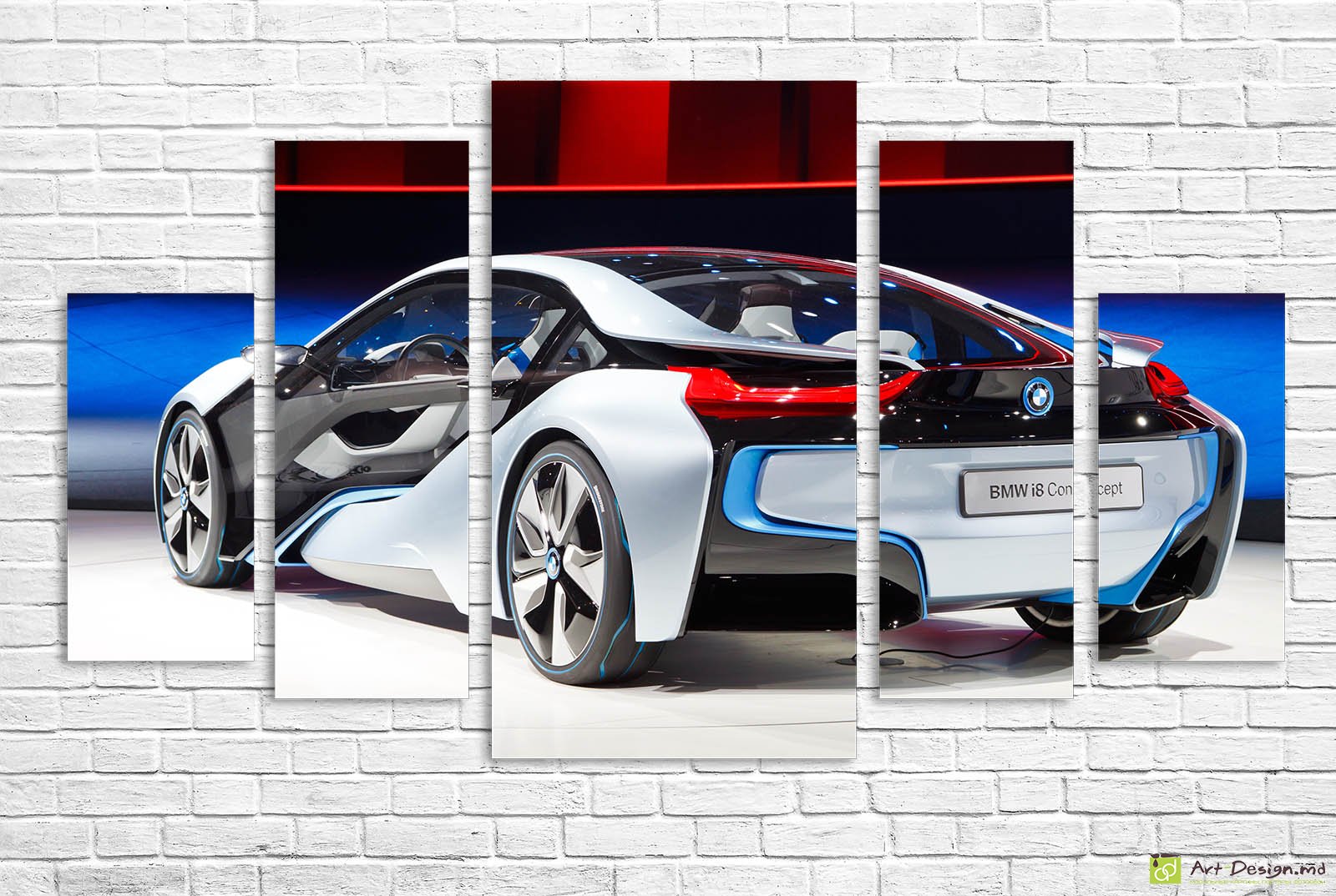 Модульная картина, Полиптих - BMW i8_2