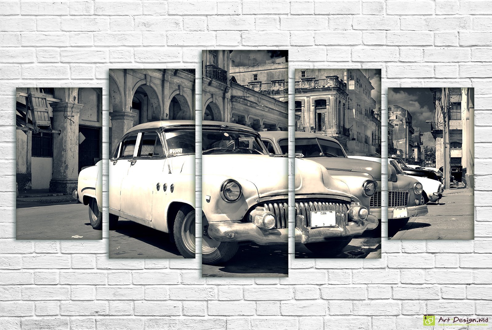 Tablou din segmente - Mașină retro