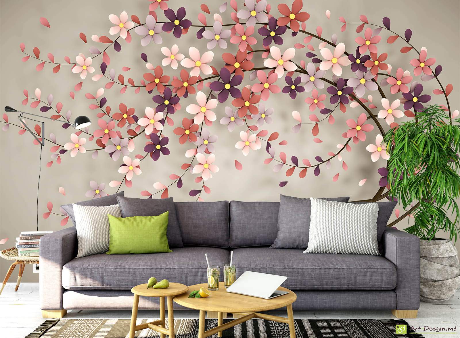 Fototapet la comanda - Pom de flori_2