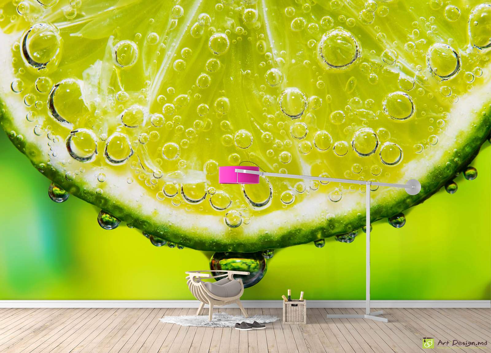 Фотообои на кухню - Сочный лайм