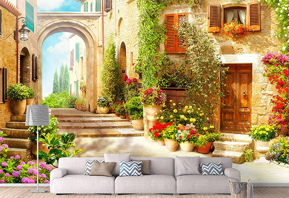 Fototapet fressco - Străzile și curțile_4