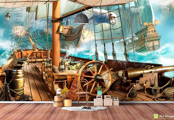 Fototapet la comanda - Puntea navei
