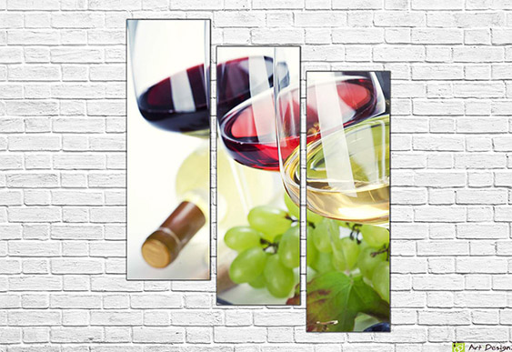 Модульная картина - Сок ассорти