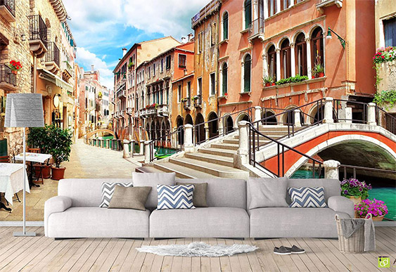 Fototapet fressco - Străzile și curțile_4