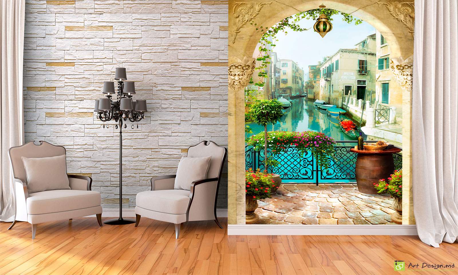 Фотообои, Фреска - Террасы, арки_4