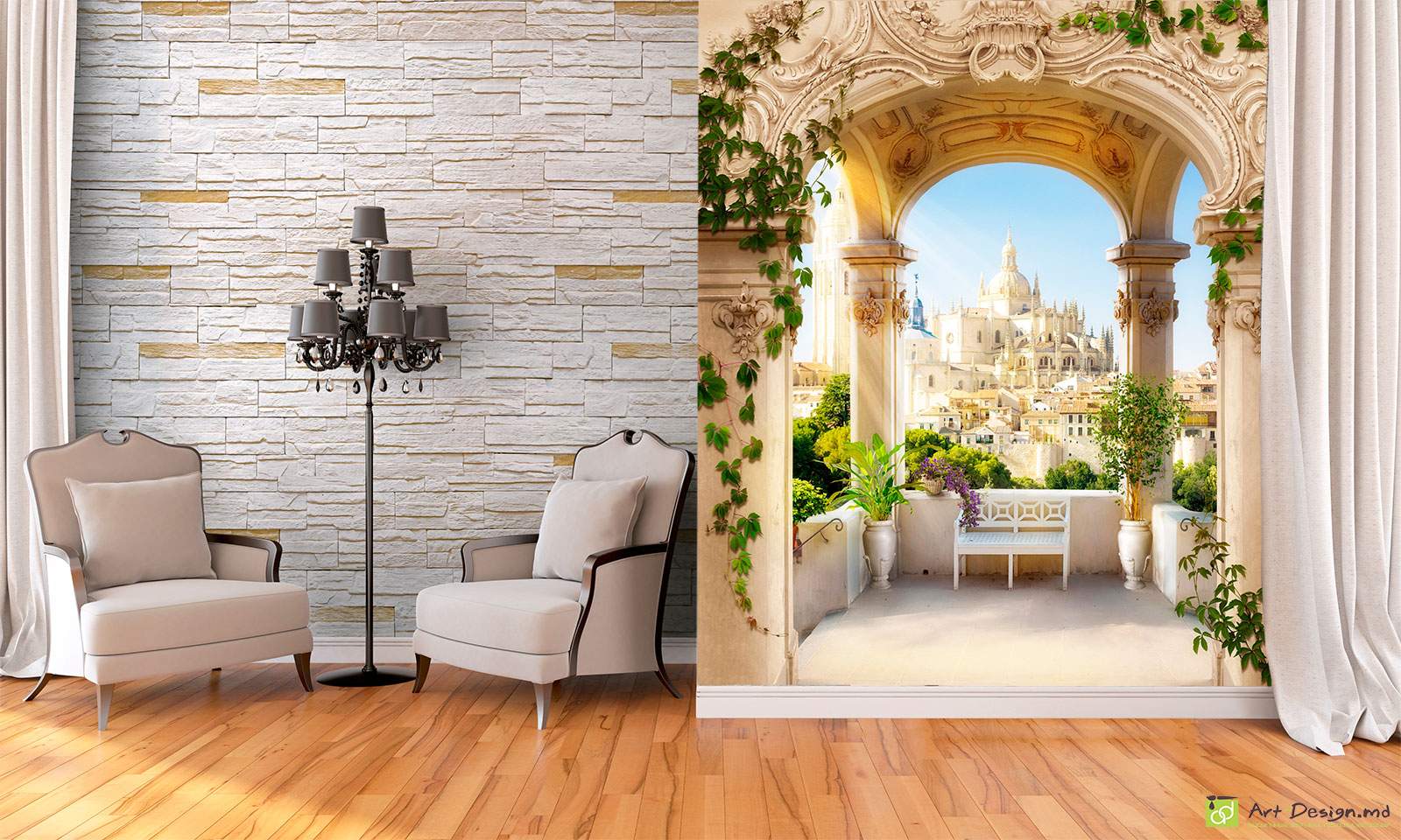 Фотообои, Фреска - Террасы, арки_5