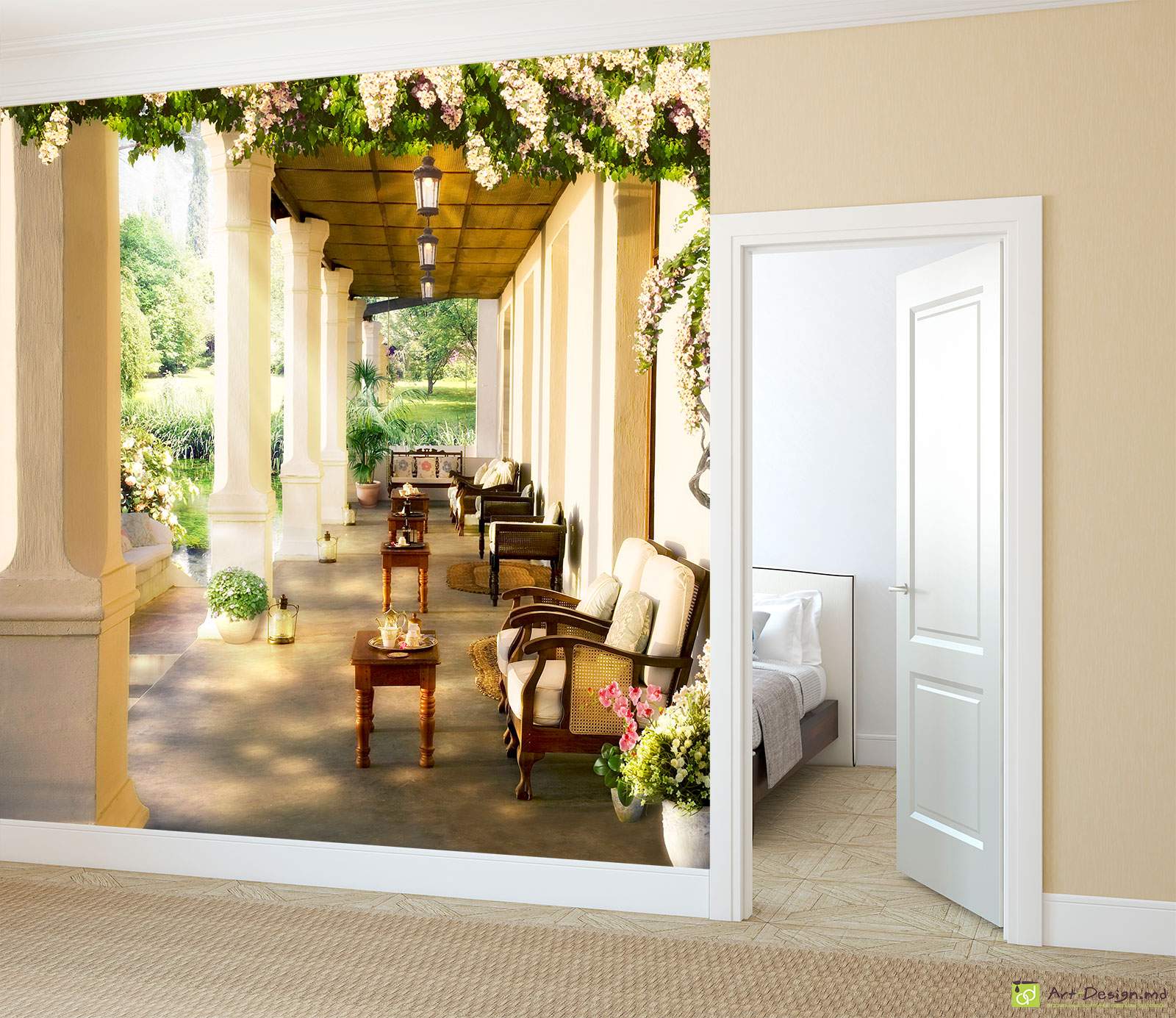 Фотообои, Фреска - Террасы, арки_6