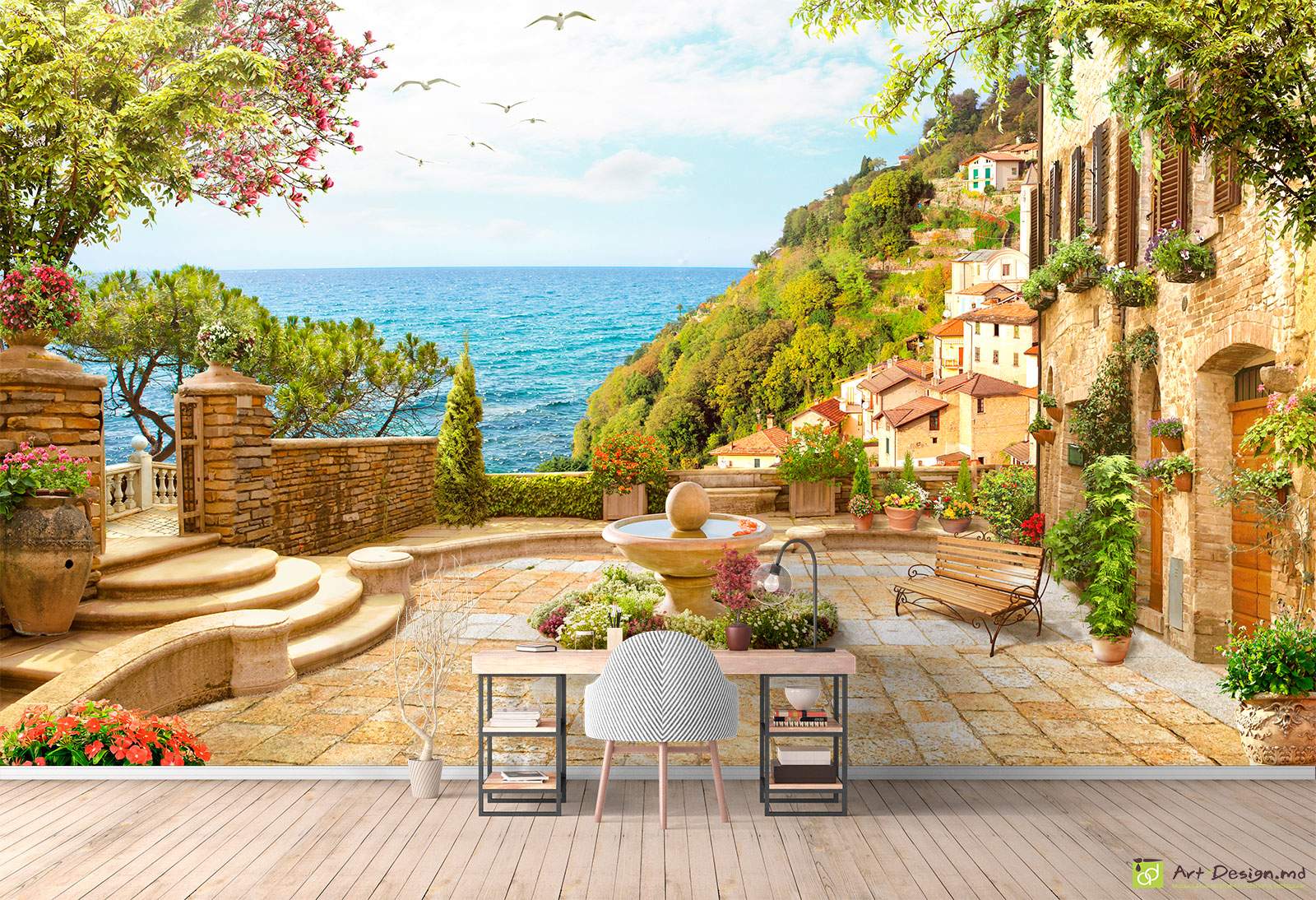 Fototapet fressco - Străzile și curțile_2