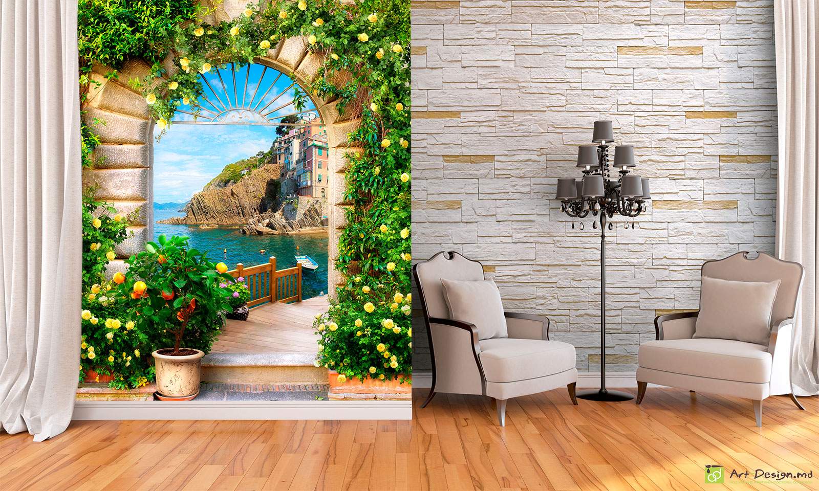 Фотообои на стену - Террасы, арки_8