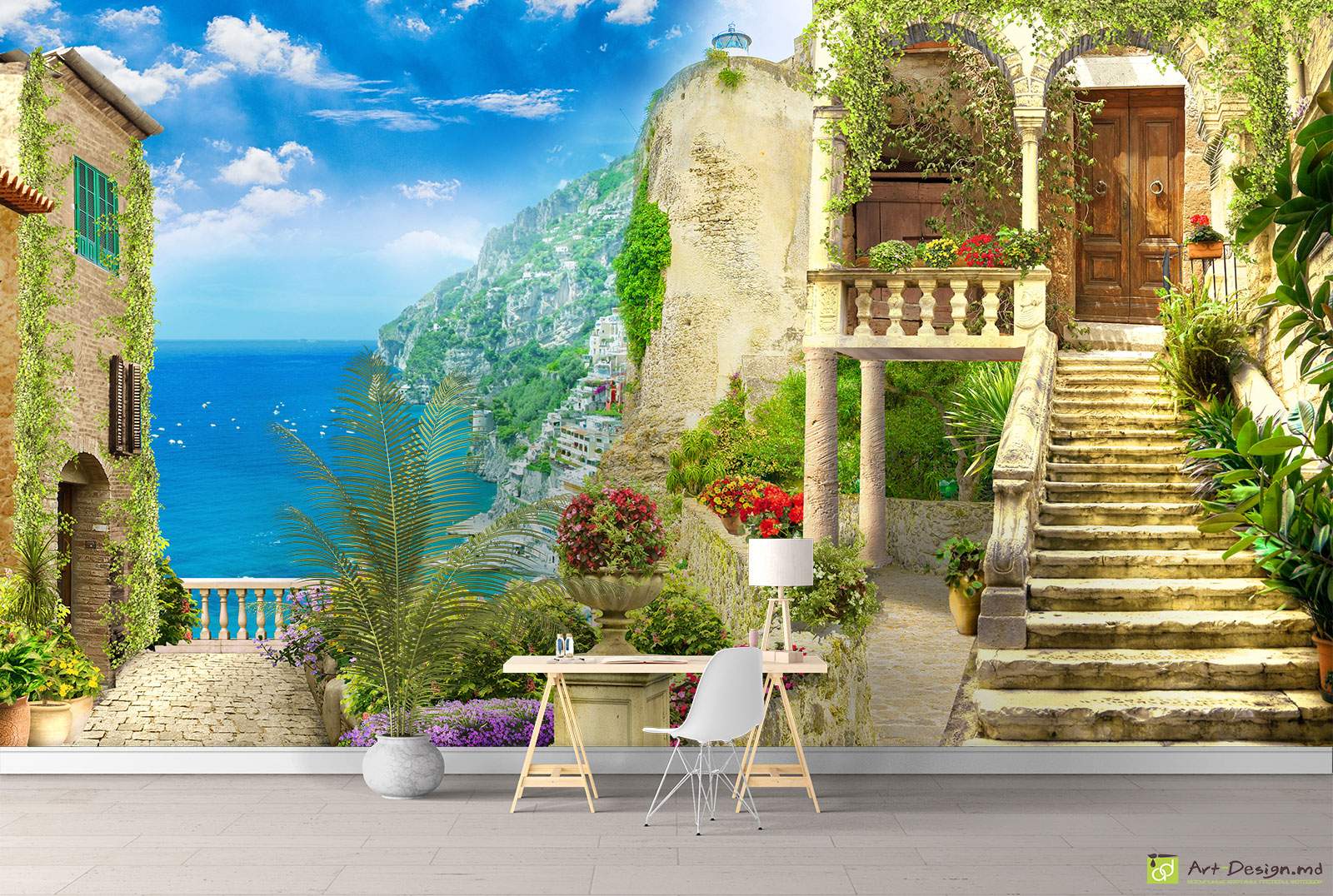 Фотообои, Фреска - Улочки и дворики_7