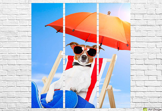 🌊 Tablou modular „Paradis tropical”