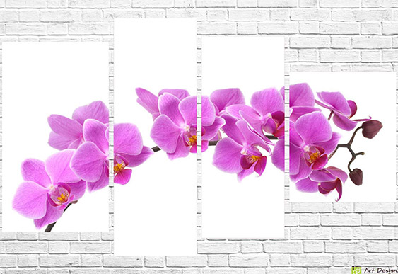 🌸 Модульная картина: Серебристые магнолии