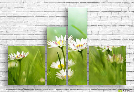 🌹 Tablou modular: Trandafiri în brumă