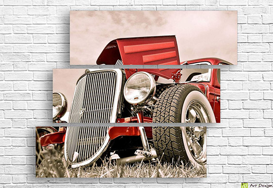 Tablou Multicanvas - Foc și tijă