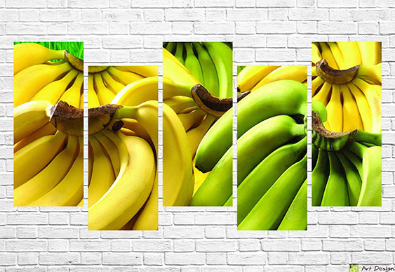 Tablou Multicanvas - banane