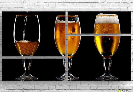 Tablou Multicanvas - Berea și hameiul