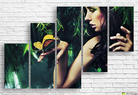 🏛️ Tablou modular Umbre vii in gradina antica