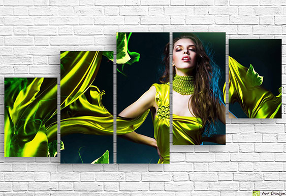 ✨ Модульная картина Белое сияние женского образа