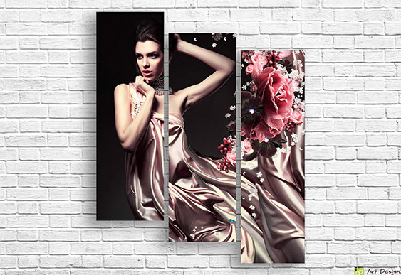 ✨ Модульная картина «Золотые крылья ангела»