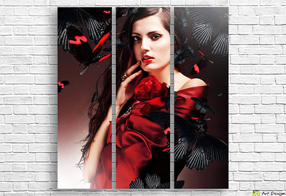 ✨ Модульная картина «Золотые крылья ангела»