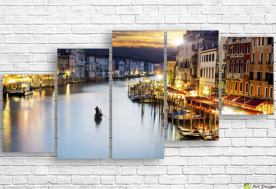 🇮🇹 Tablou modular: Veneția, Canal Grande
