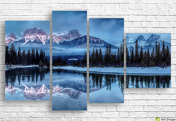 🌊 Tablou modular „Laguna azurie”