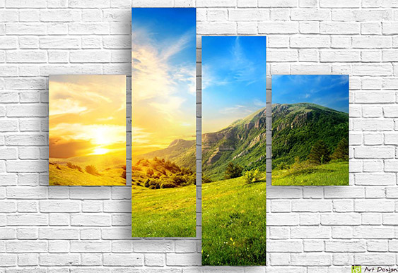 🌊 Tablou modular „Paradis tropical”