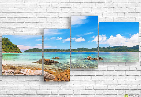 🌅 Модульная картина «Взгляд моря»