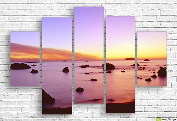 🌊 Tablou modular „Laguna azurie”