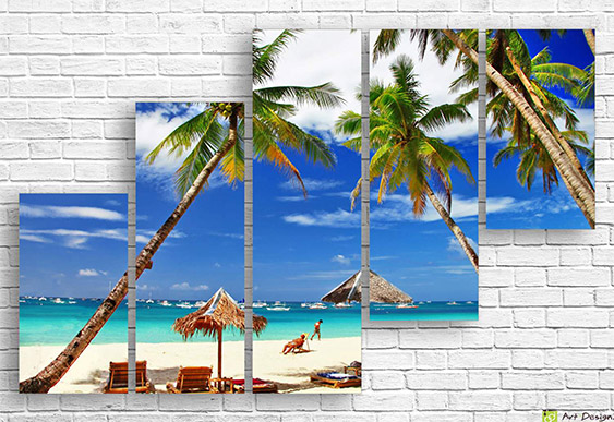 🌅 Tablou modular „Liniștea mării”