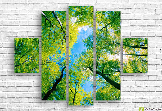 🌿 Модульная картина «Горный пейзаж»