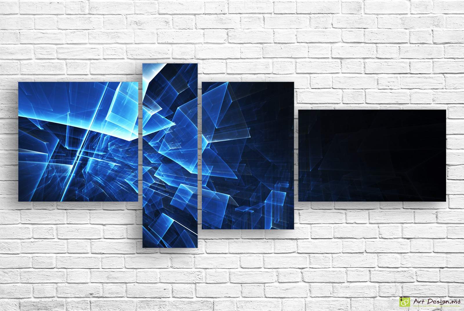 🧊 Tablou modular „Ruptură digitală”