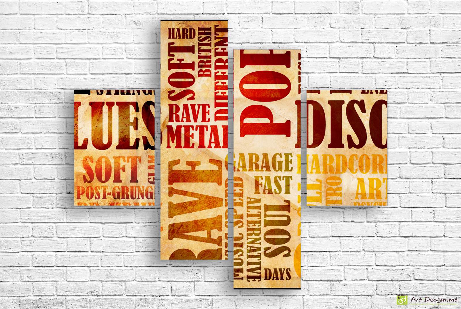 🔥 Модульная картина «Ритм хард-рока»