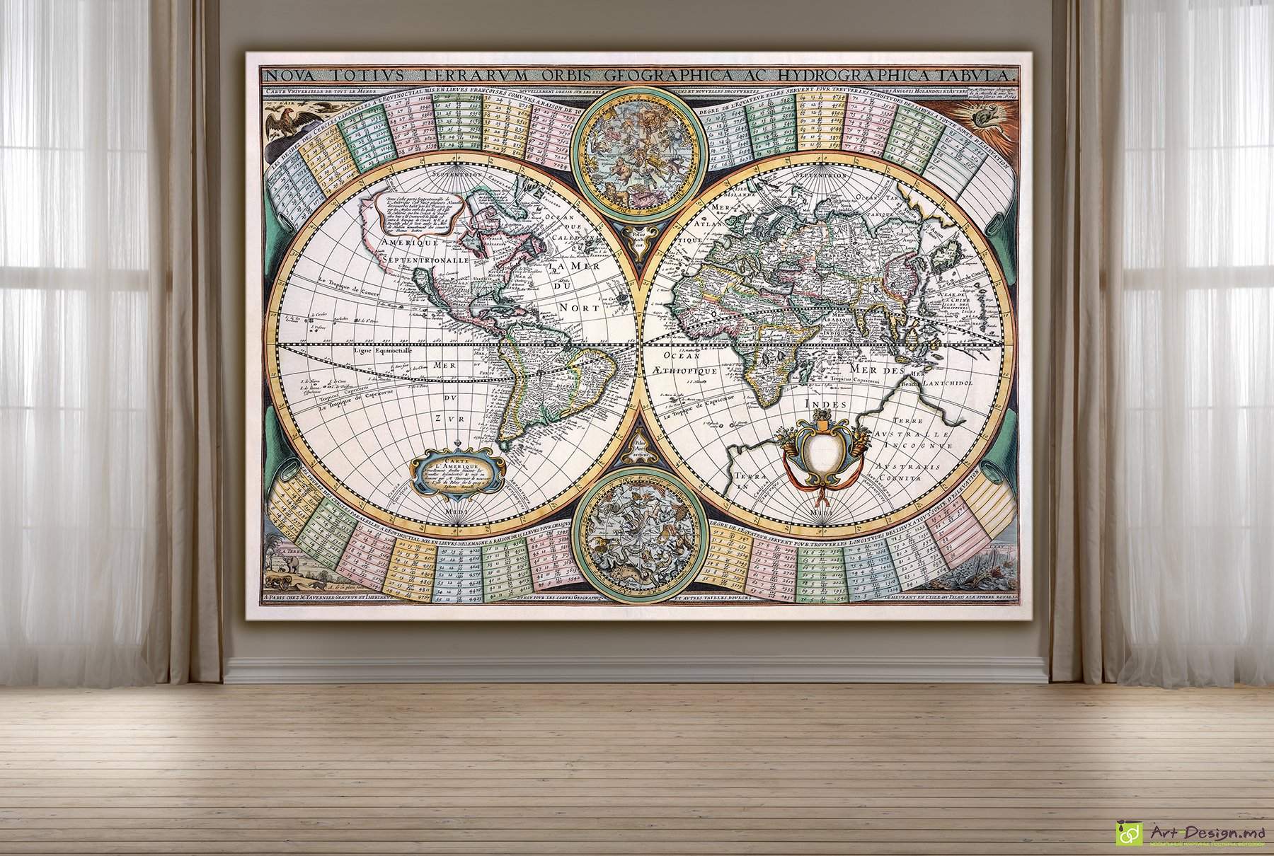 Harta lumii istorice, Postere pentru birou