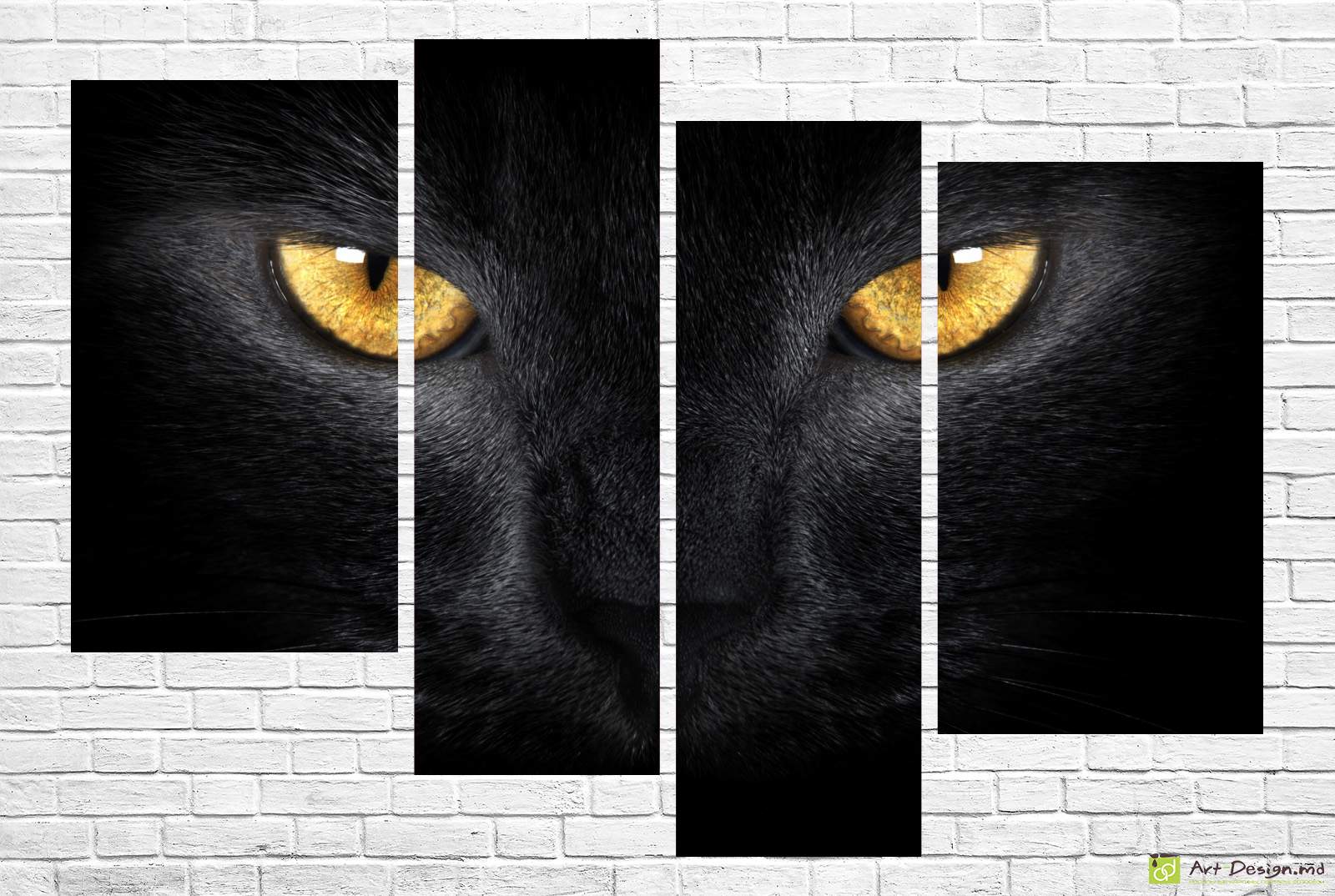 🐆 Модульная картина «Огненные глаза»