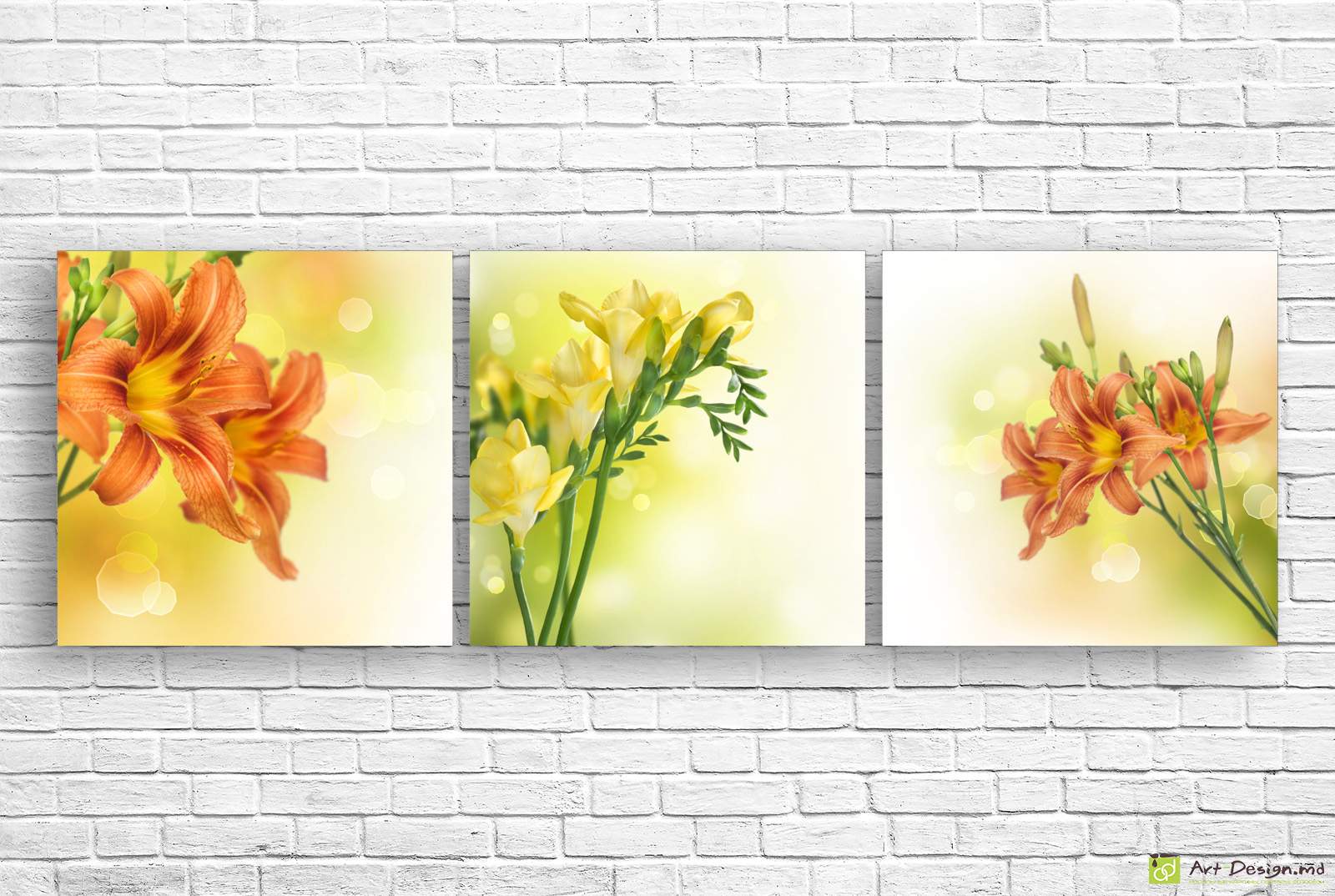 🧡 Tablou modular: Minunea portocalie a crinilor de grădină